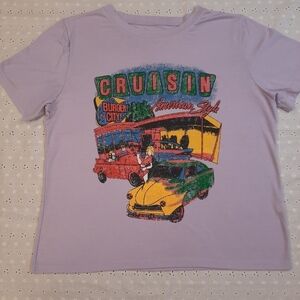 Shein Purple Vintage Inspired 50s Tee-Shirt Size‎ XL Women's